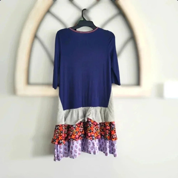 Matilda Jane Night Falls Dress EUC The Adventure Begins Tiered Skirt Size 10 - Picture 3 of 5
